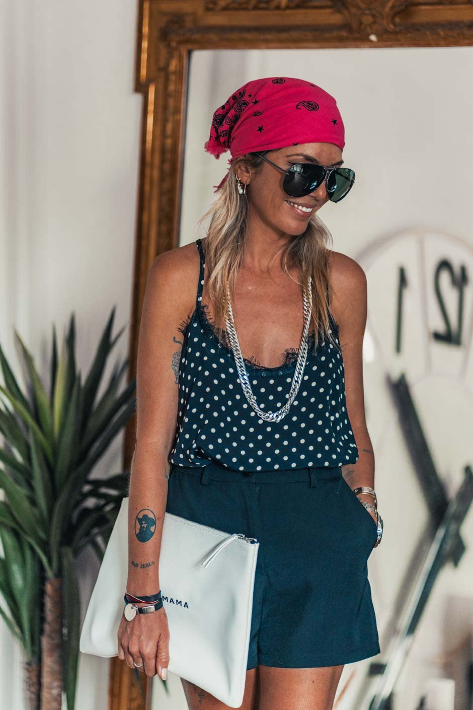 Top Grungemama Kate pois noir