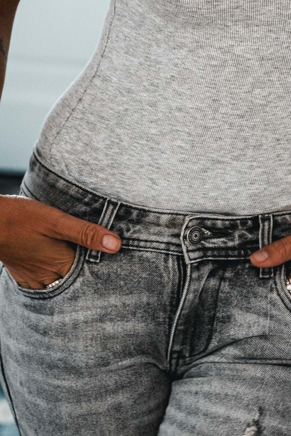 Top Grungemama New Belleme gris