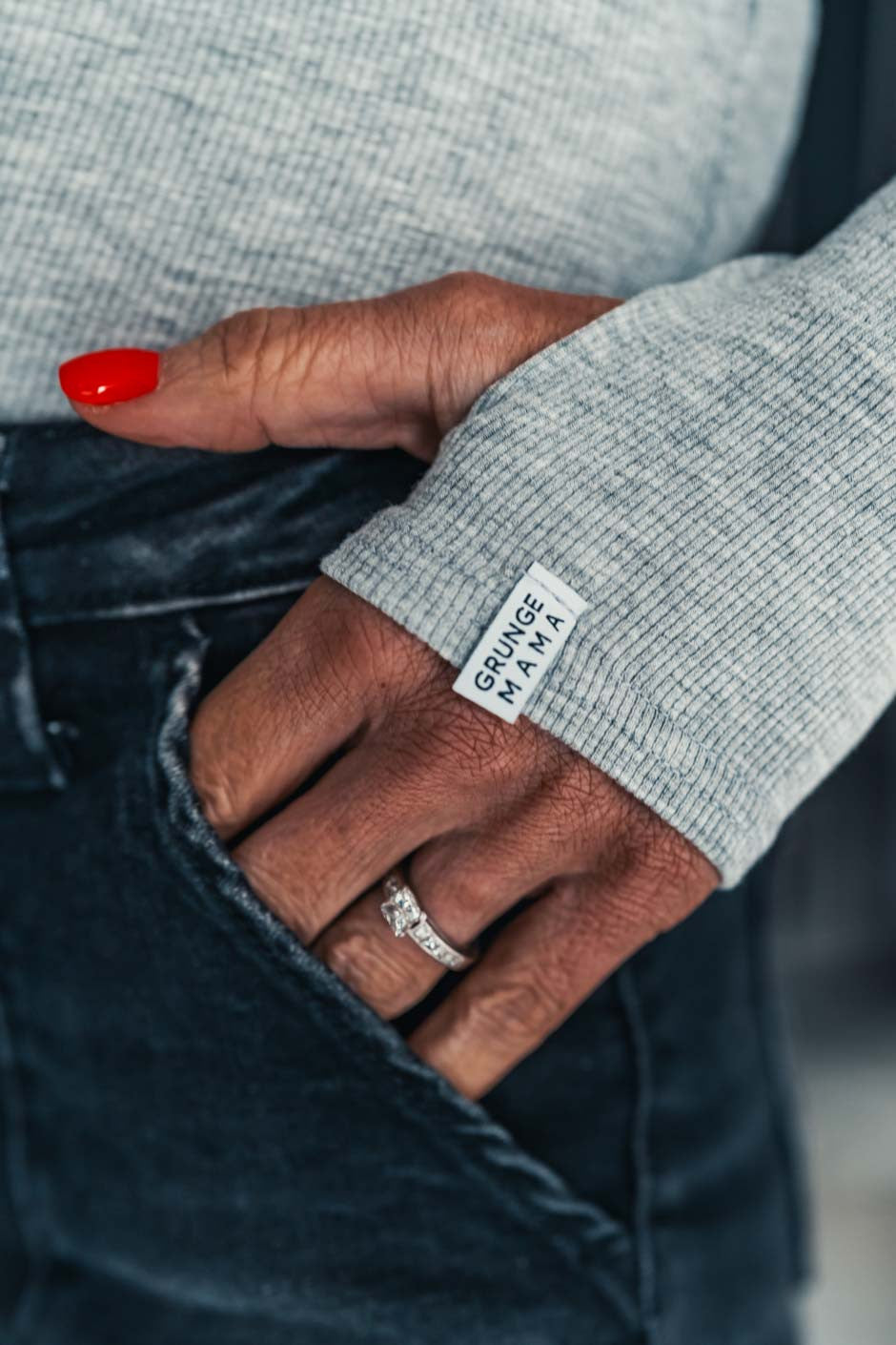 Top Grungemama new Shaï gris