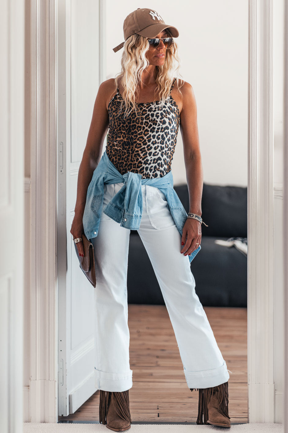 Top Grungemama Tilia leopard