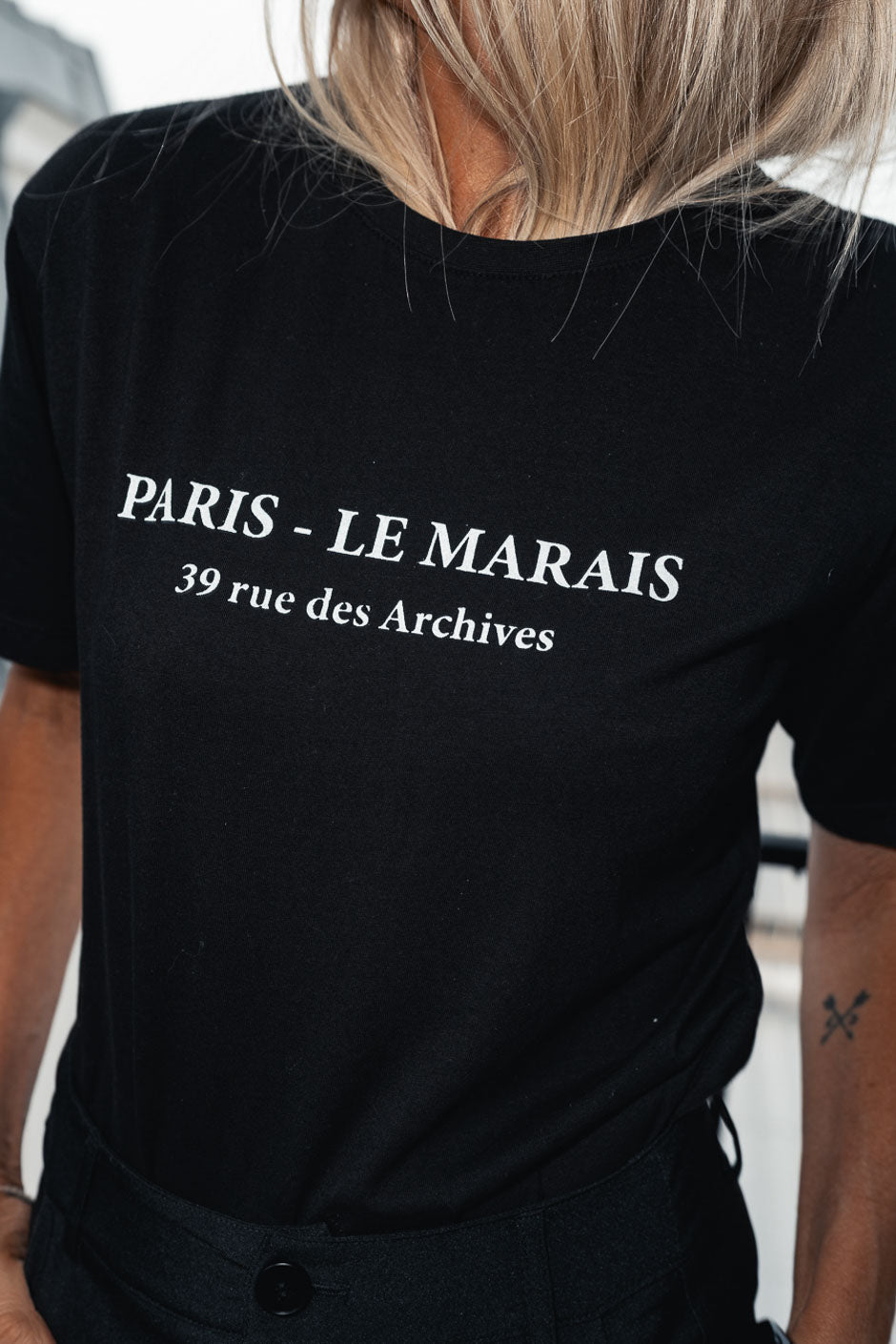 T-SHIRT LE MARAIS NOIR