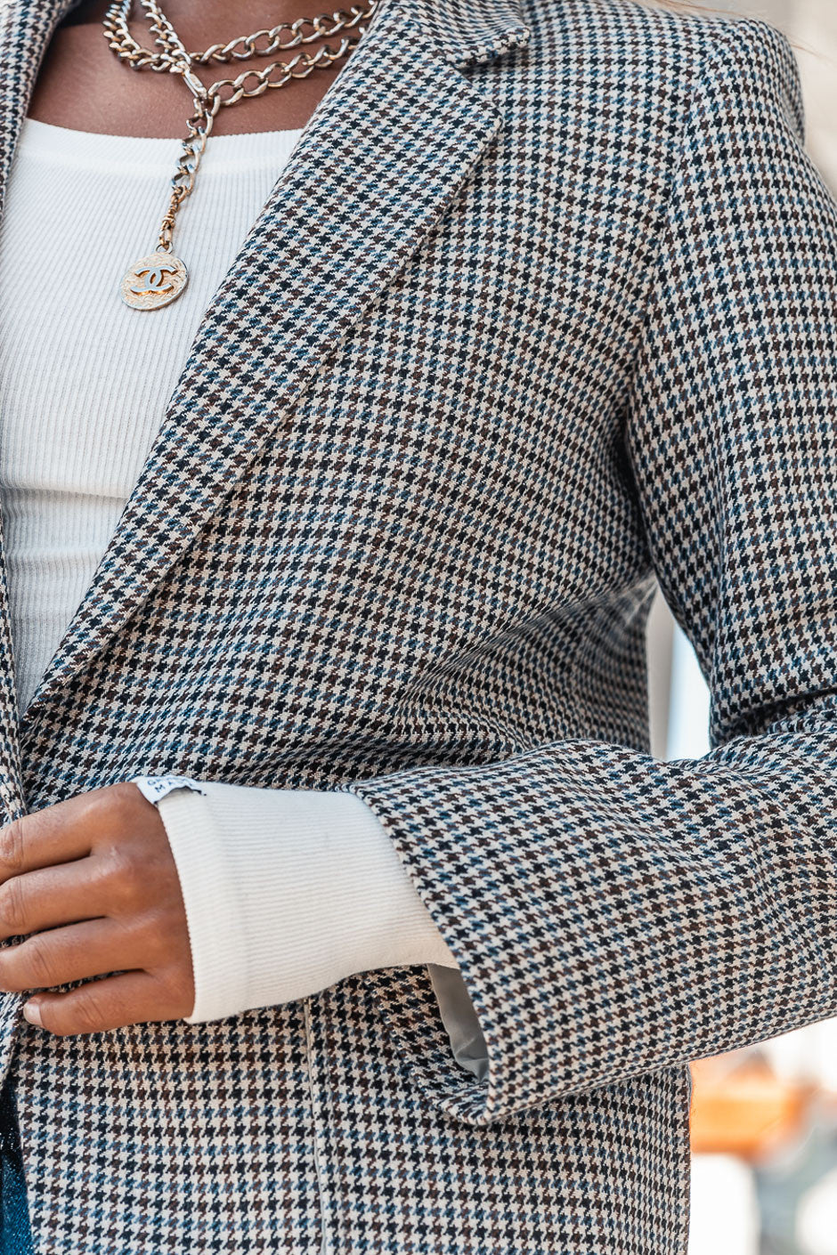 Veste Grungemama Alessio pied de poule