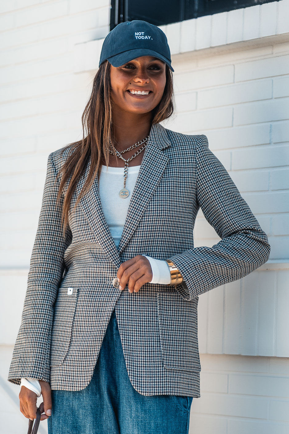 Veste Grungemama Alessio pied de poule