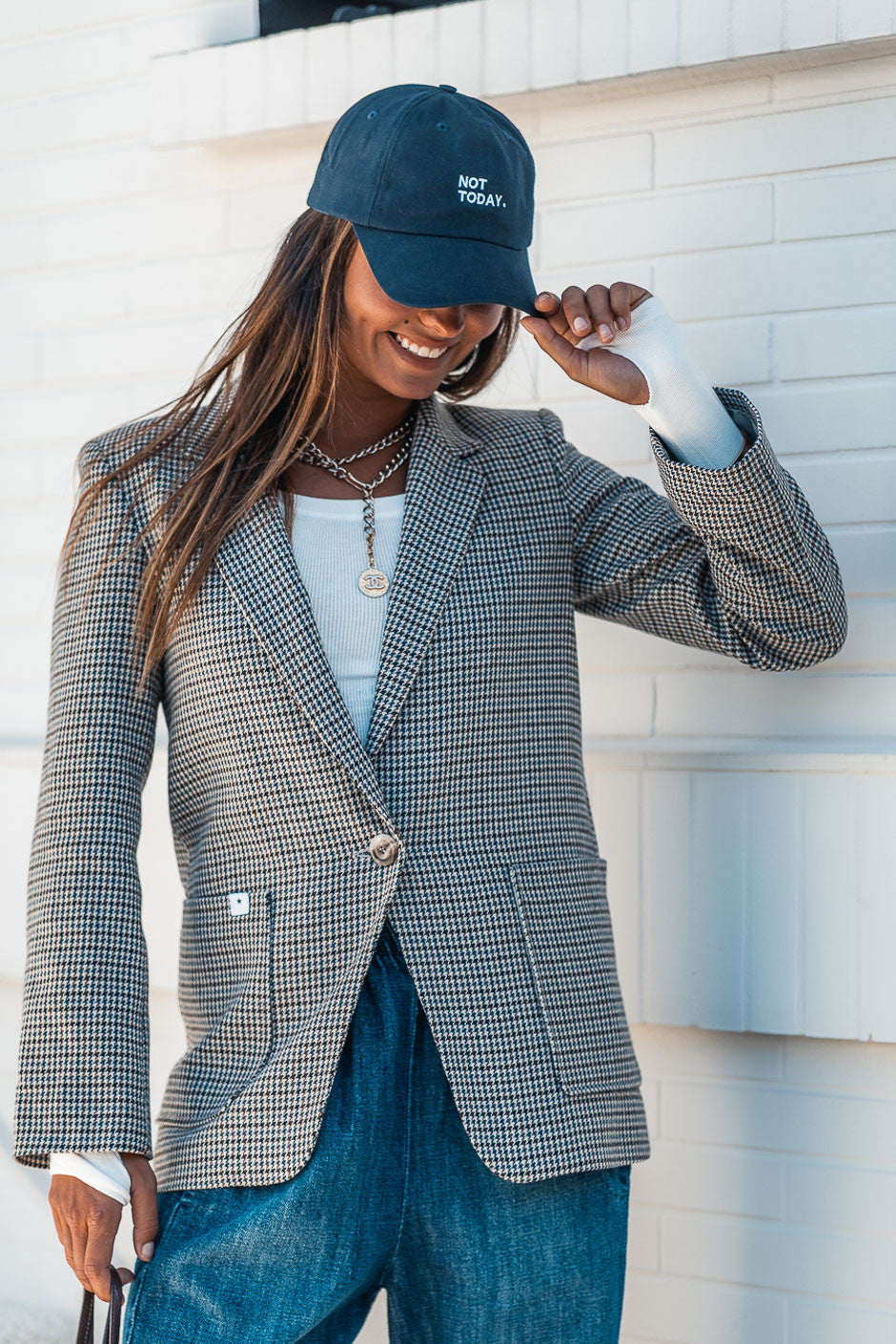 Veste Grungemama Alessio pied de poule