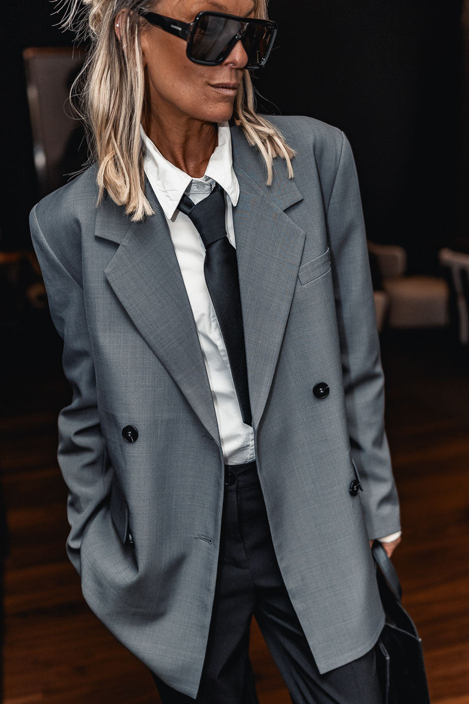 Blazer Grungemama Glimy gris