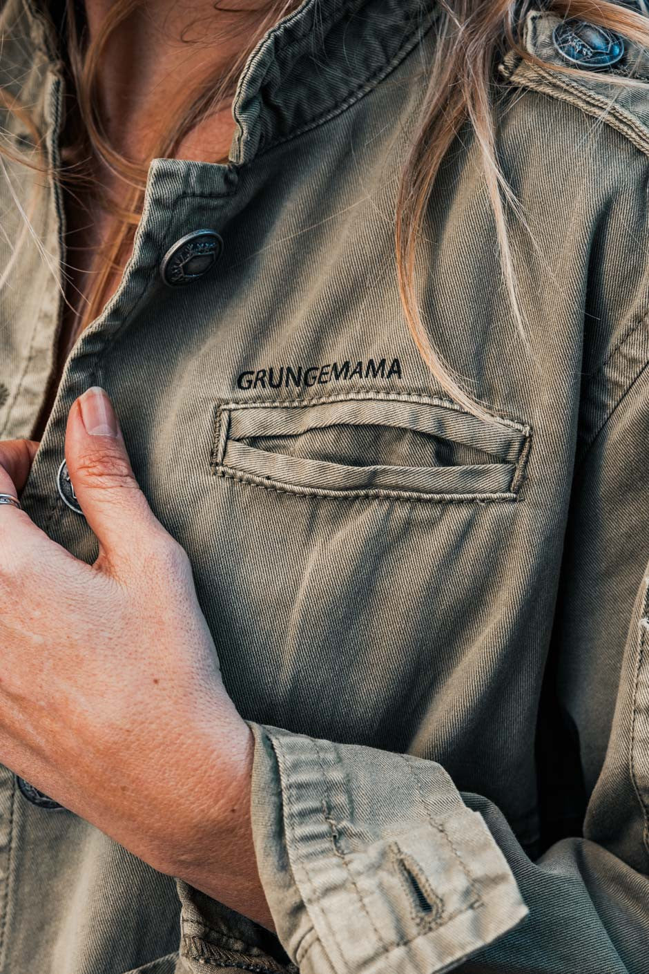 Veste Grungemama Lyana kaki