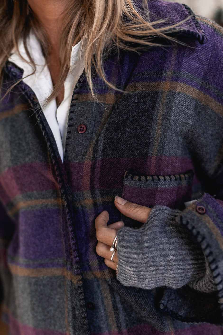 Veste Grungemama Netia violet