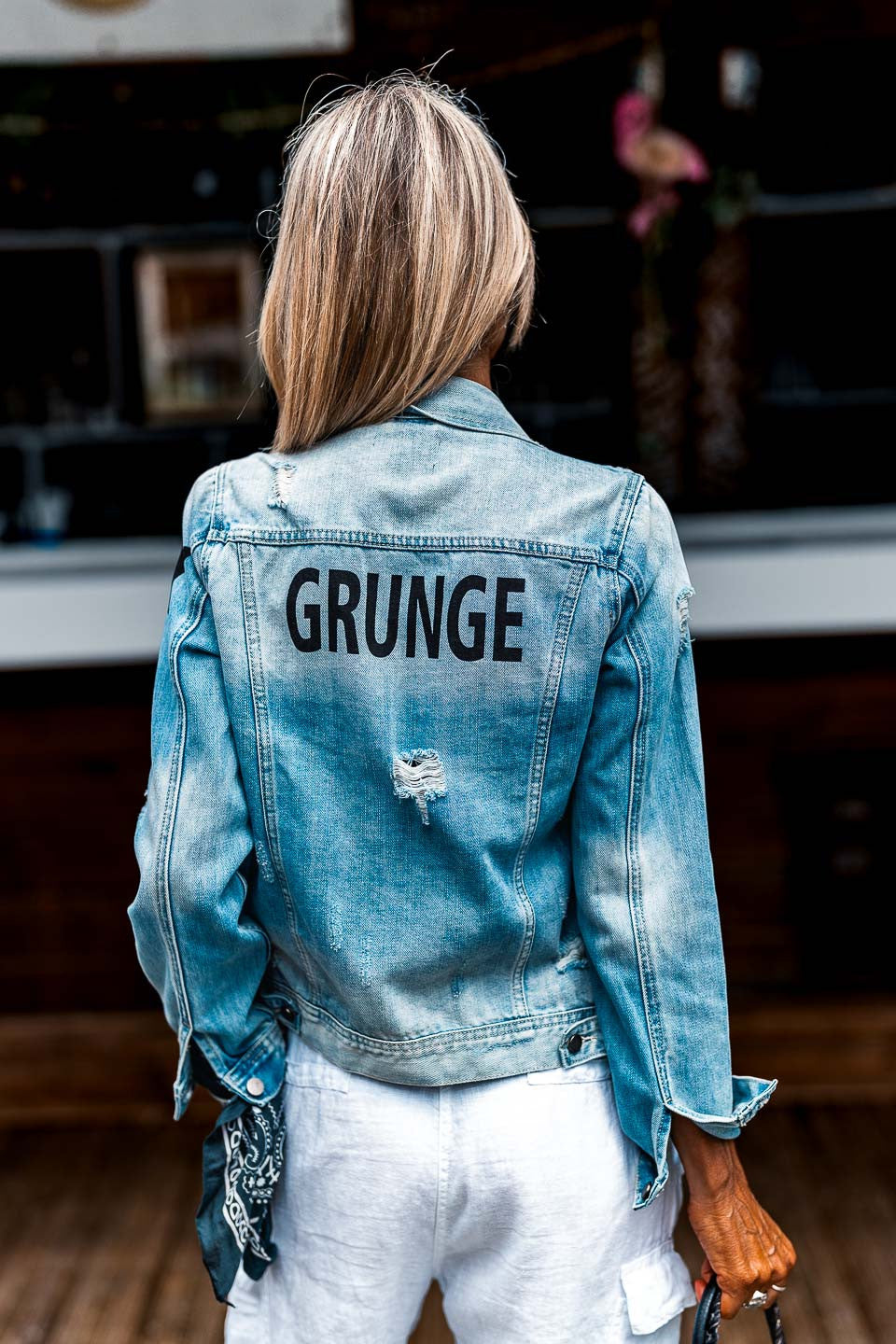 Blouson jean Grungemama Star destroy