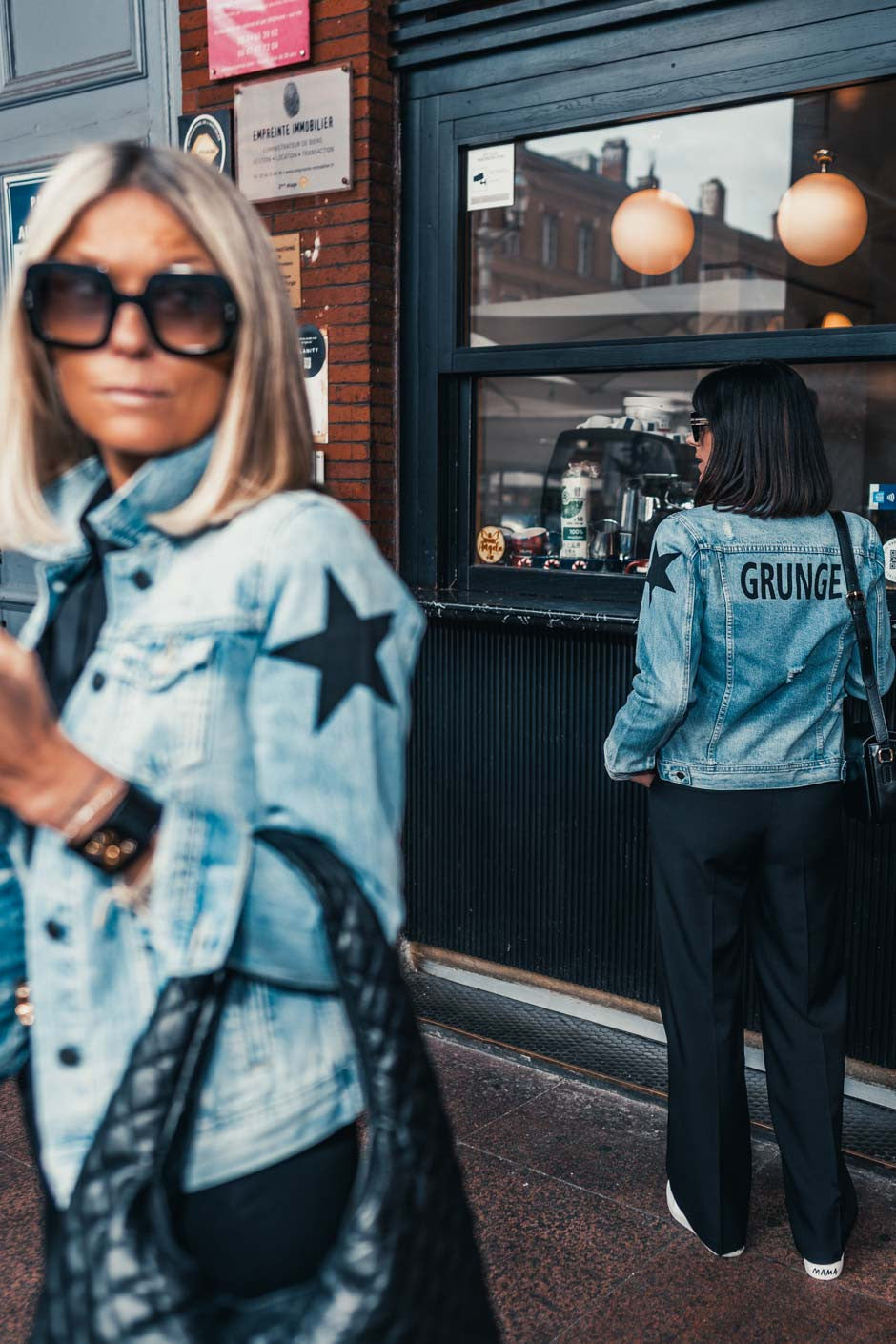 Blouson jeans Grungemama Star destroy