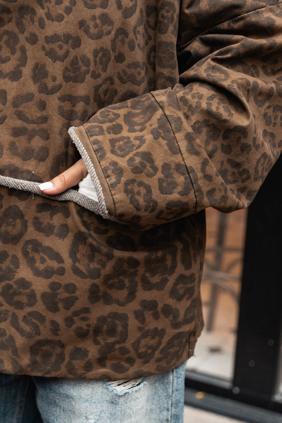 CHAQUETA YENKY LEOPARD