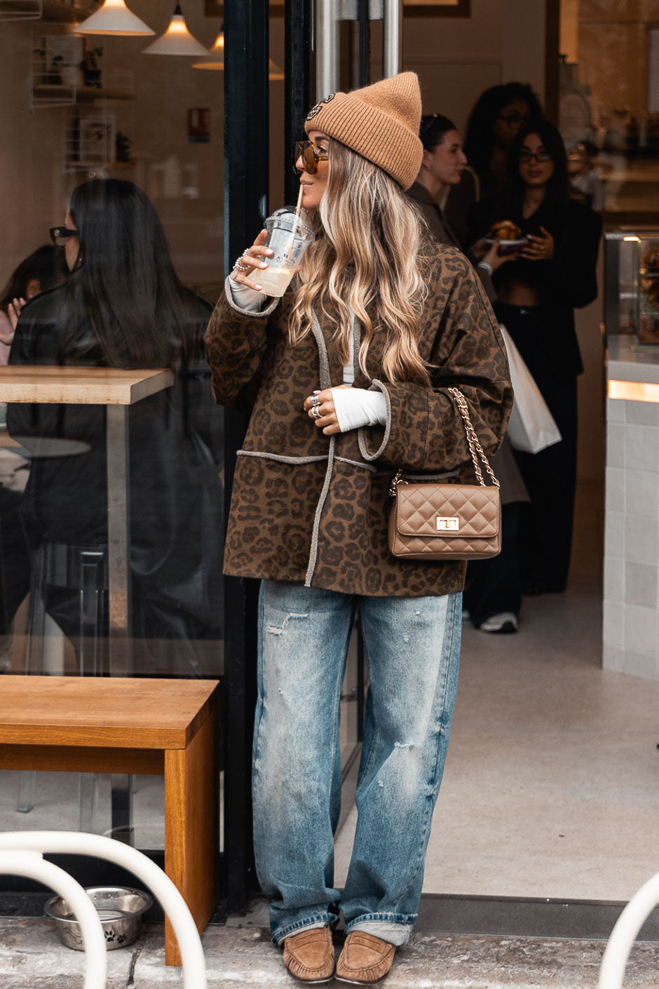 CHAQUETA YENKY LEOPARD